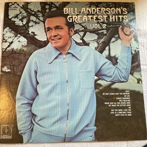 Bill Anderson Bill Anderson's Greatest Hits, Vol. 2 33RPM Decca 1971